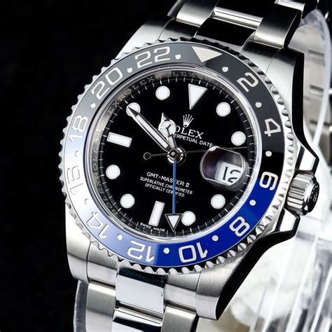 rolex gmt ii blue black price